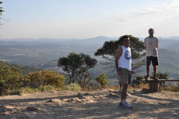 No mirante do Parque dos Pirineus, em Pirenópolis - GO